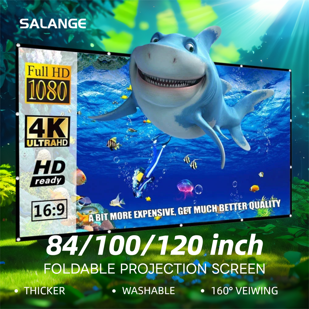Projector Screen 100 Inch - Salange Projector Screen 100 inch 120