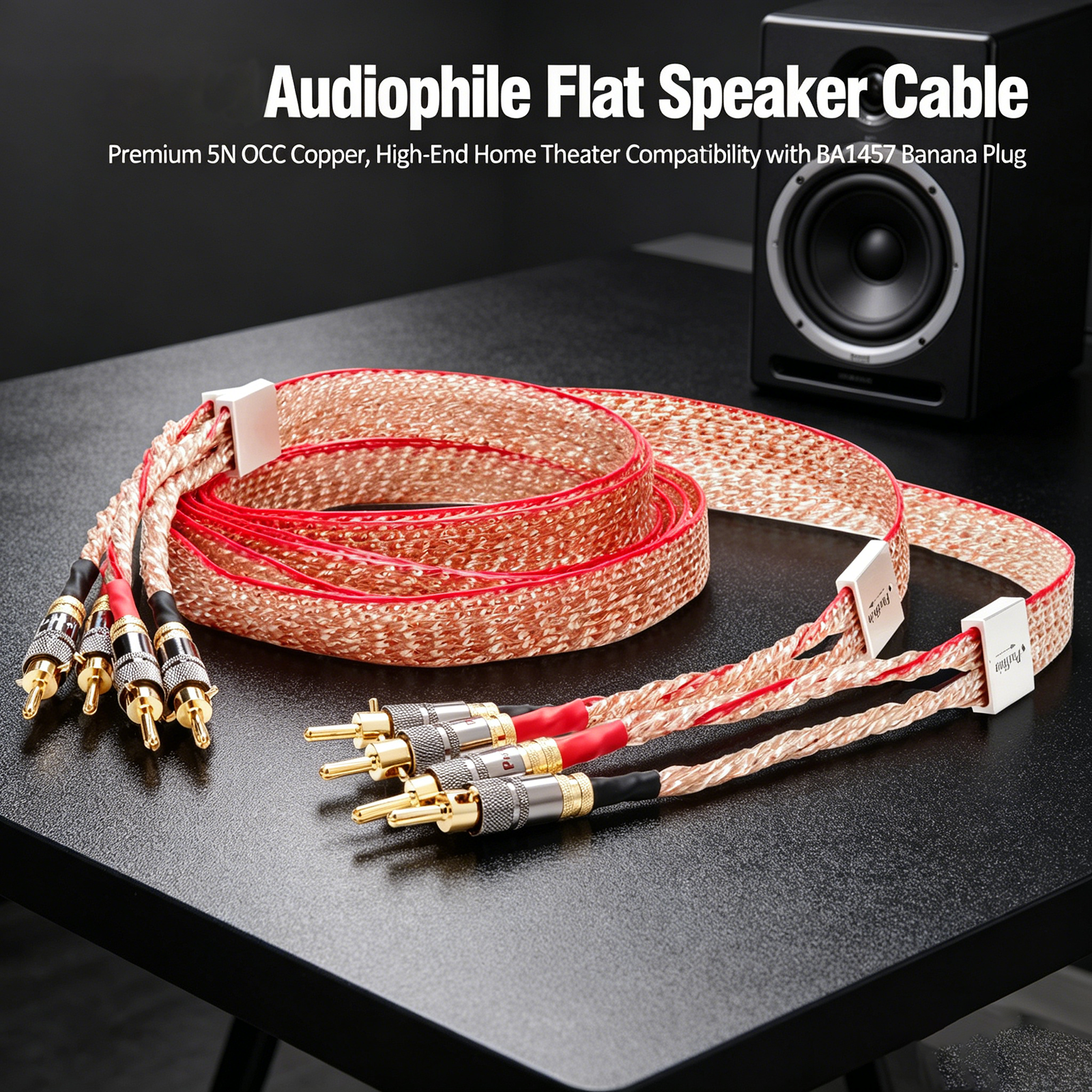 Home Cinema Cabasse - Hifi Flat speaker cable 5N OCC