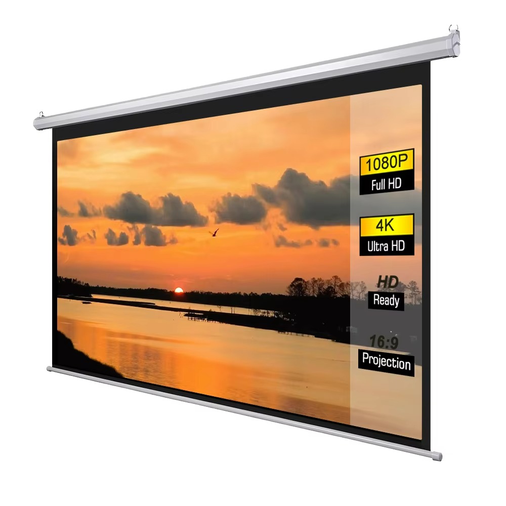 Projector Screen 100 Inch - Hot Sell 100Inch Matte White Electric