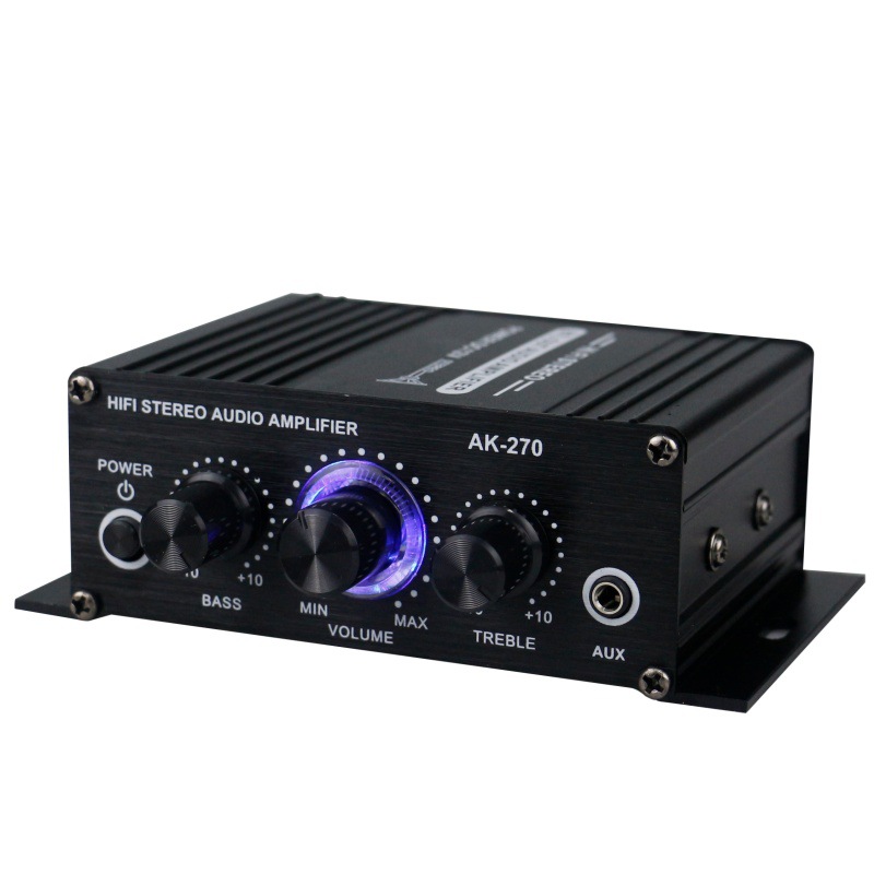 Home Cinema Audio System - AK-270 HiFi Stereo Amplifier 400W 12V/24V