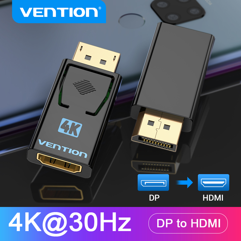 Home Cinema Projector 4K - Vention DisplayPort to HDMI Adapter 4K