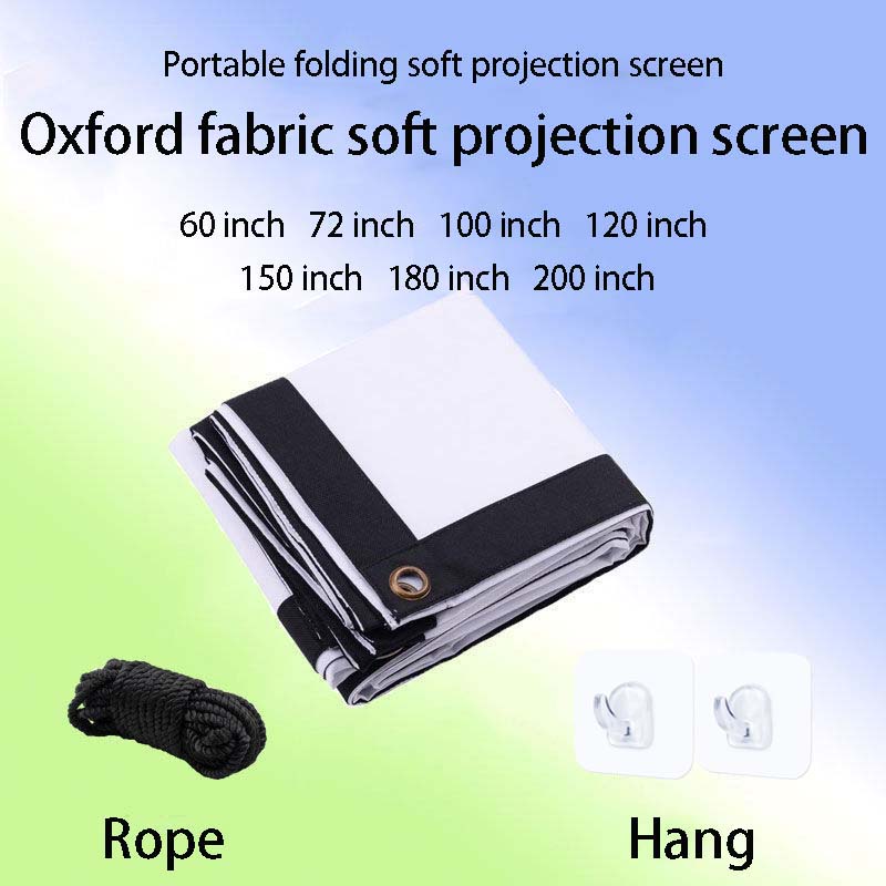 Thinyou Oxford Fabric Projecti - Projector Screen 100 Inch บทวิจารณ์และราคา