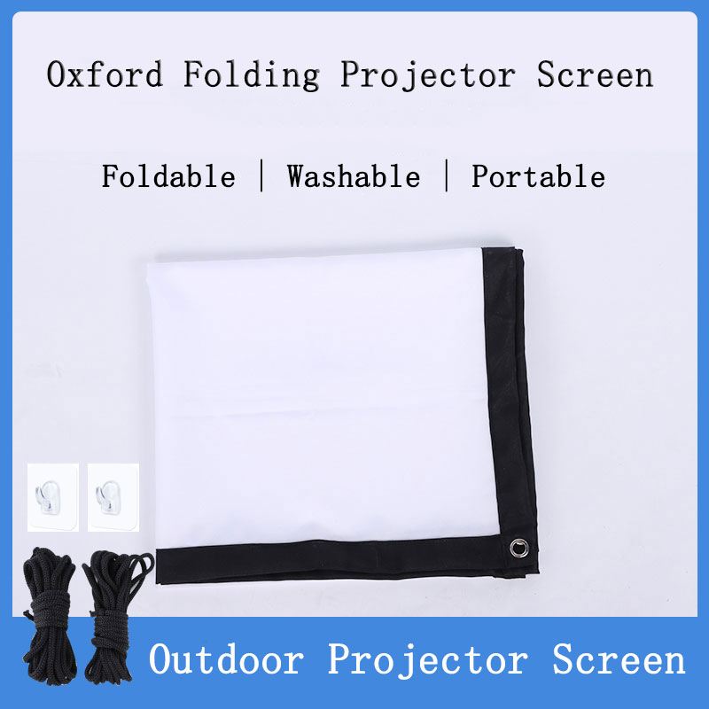 Thinyou Oxford Fabric Projecti - Projector Screen 100 Inch บทวิจารณ์และราคา