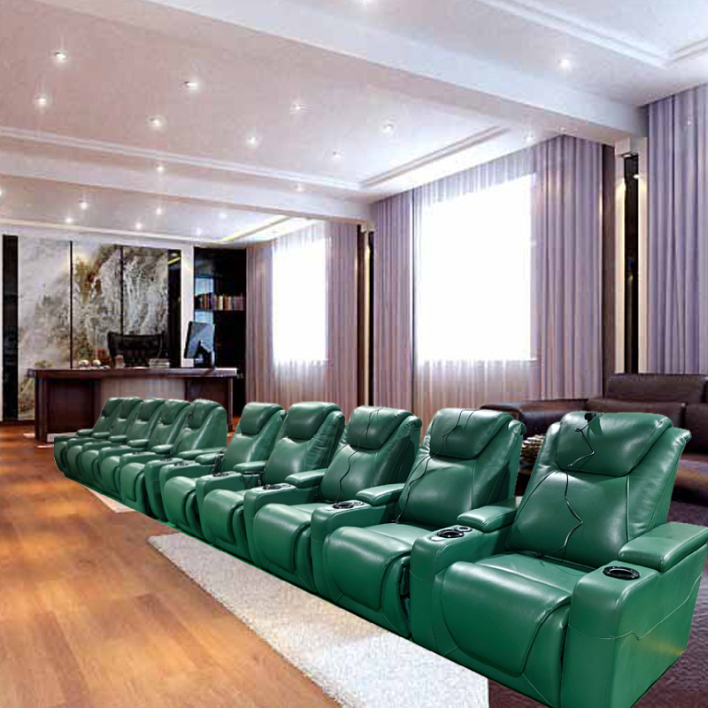 -Green Color Home Furniture 4  - Home Cinema Couch บทวิจารณ์และราคา