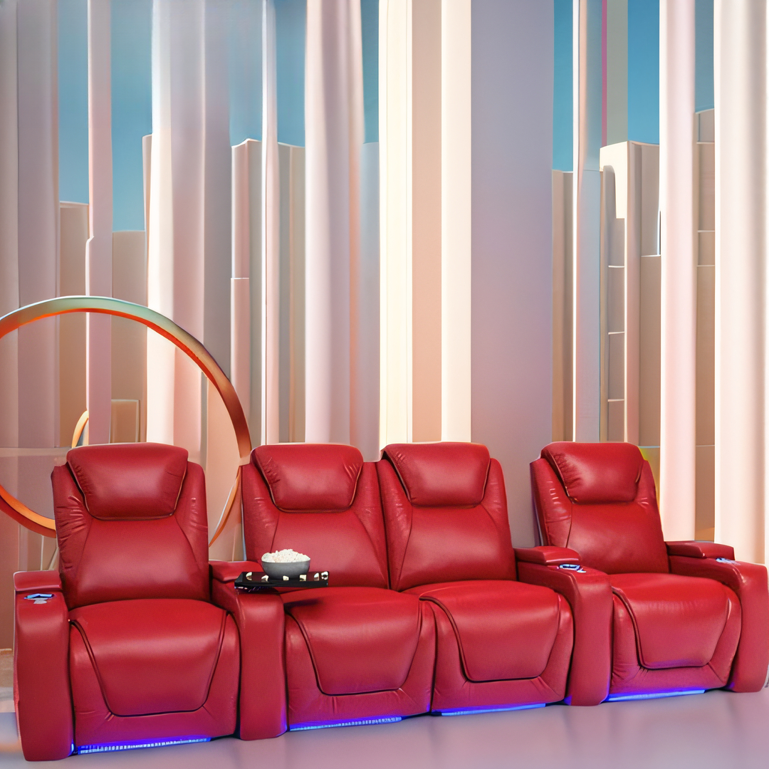 -Green Color Home Furniture 4  - Home Cinema Couch บทวิจารณ์และราคา