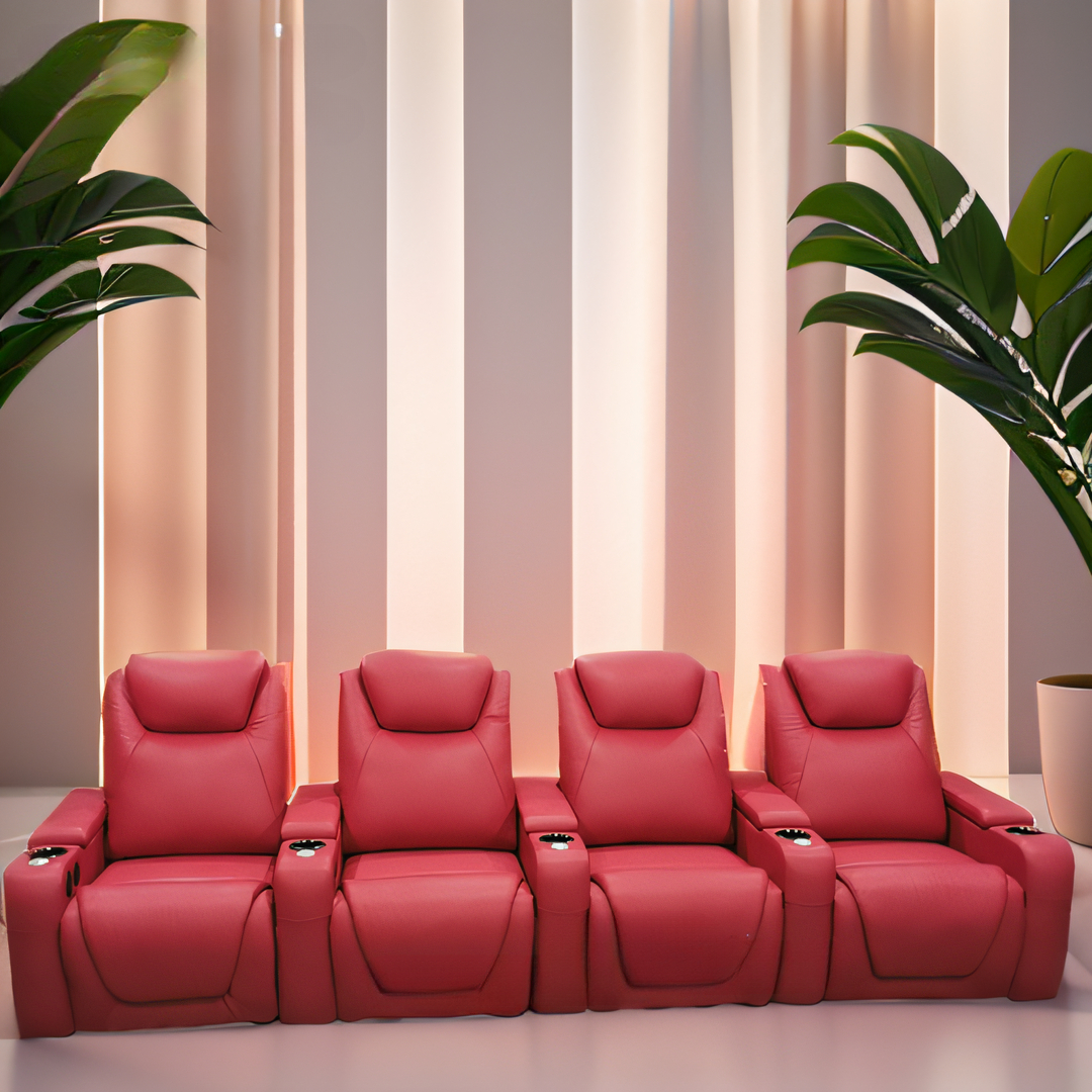 -Green Color Home Furniture 4  - Home Cinema Couch บทวิจารณ์และราคา