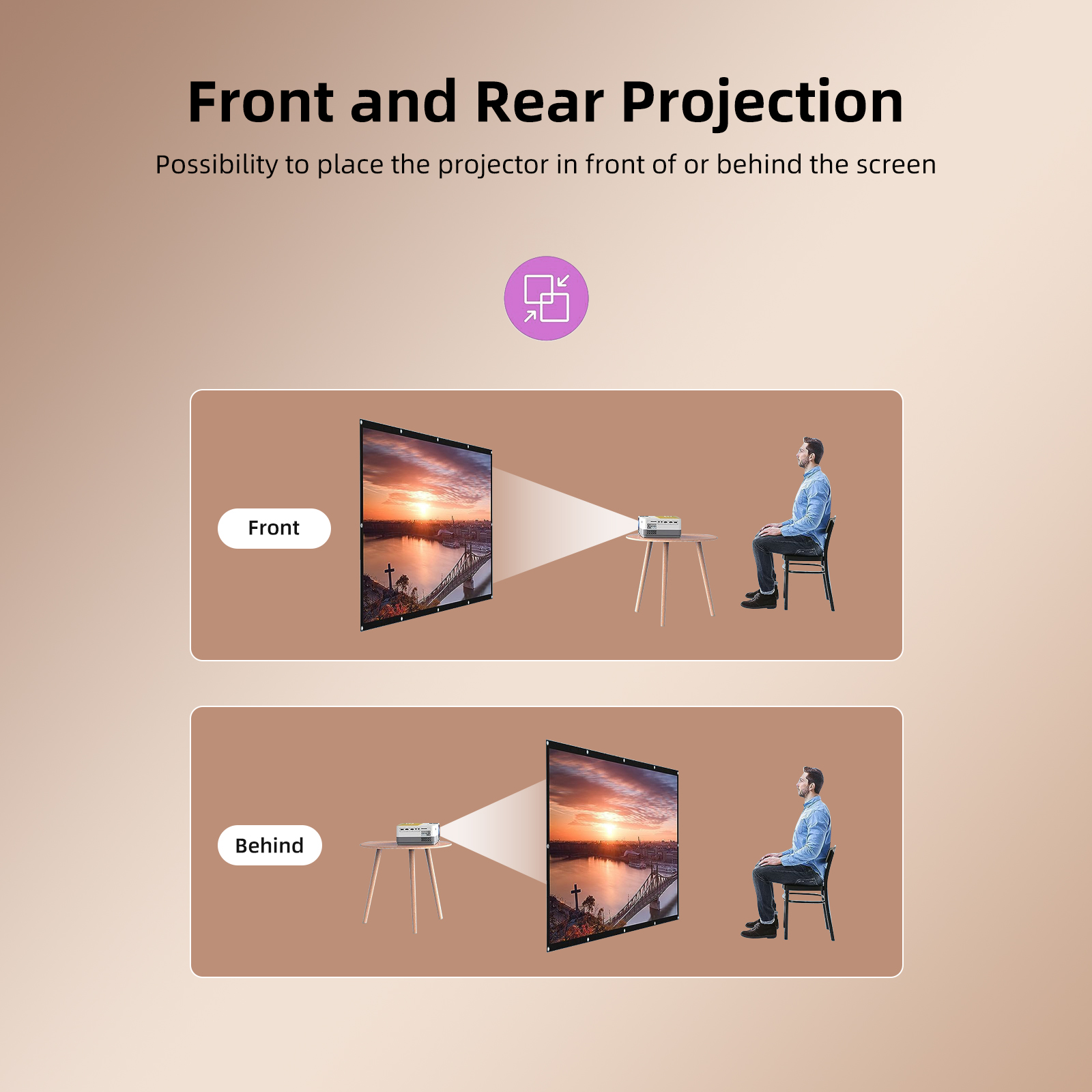 Salange Projector Screen 100 i - Projector Screen 100 Inch บทวิจารณ์และราคา