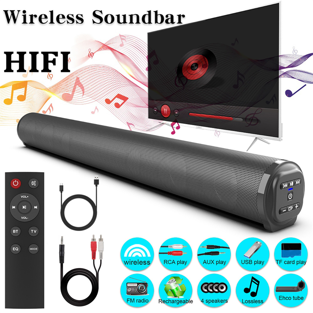 Sound Bar TV Sound System Blue - Home Cinema Audio System บทวิจารณ์และราคา