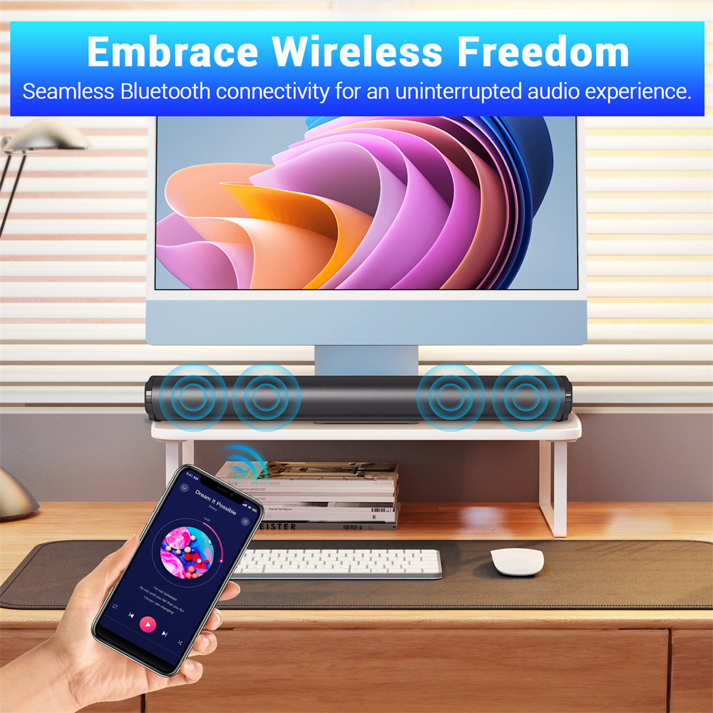Sound Bar TV Sound System Blue - Home Cinema Audio System บทวิจารณ์และราคา