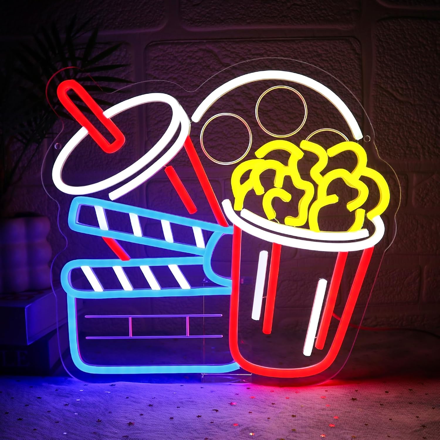 Cinema Neon Sign Art Wall Ligh - Home Cinema Wall Lights บทวิจารณ์และราคา