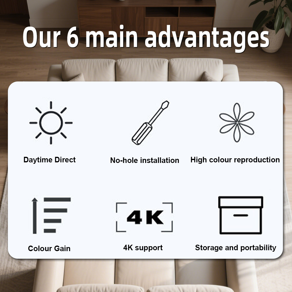 Universal Projector Screen 80/ - Projector Screen 100 Inch บทวิจารณ์และราคา