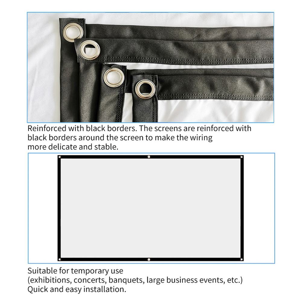 Portable Projector Screen Simp - Projector Screen 100 Inch บทวิจารณ์และราคา