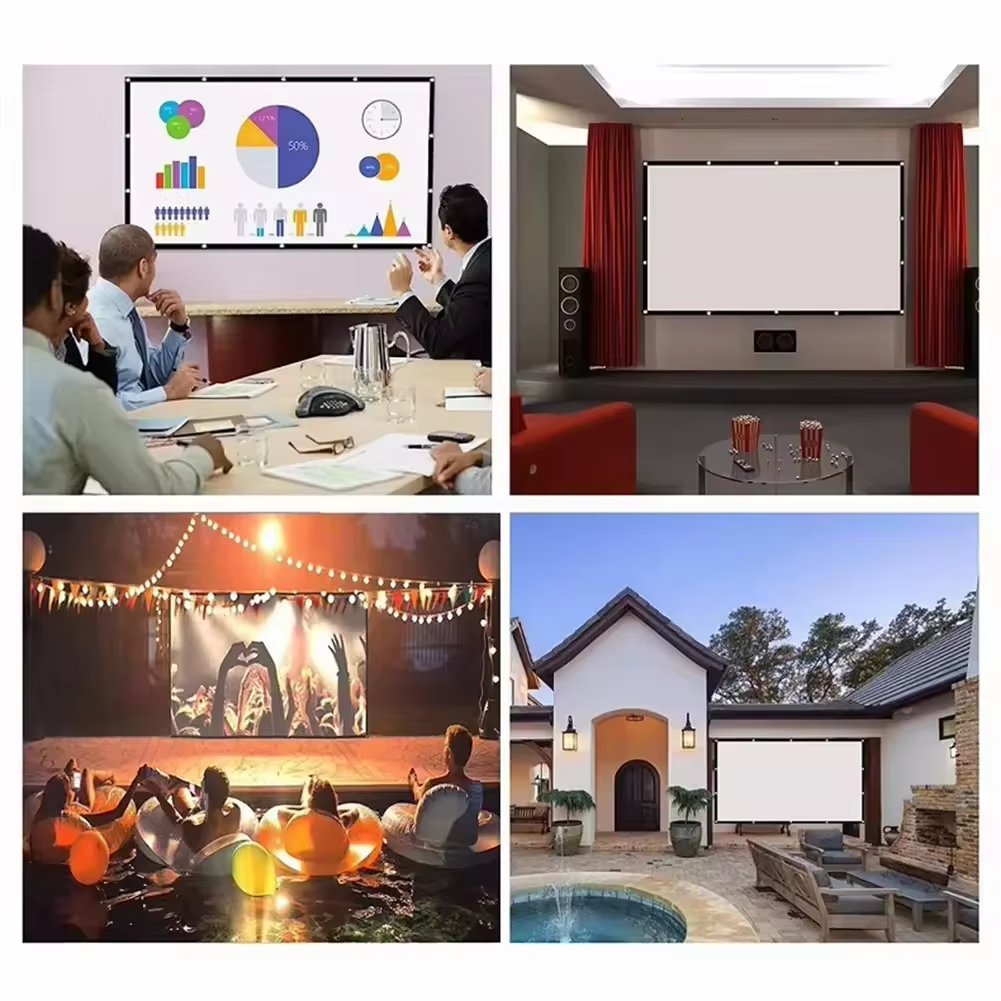 60 72 100 120 150 Inch 16:9 Po - Projector Screen 100 Inch บทวิจารณ์และราคา