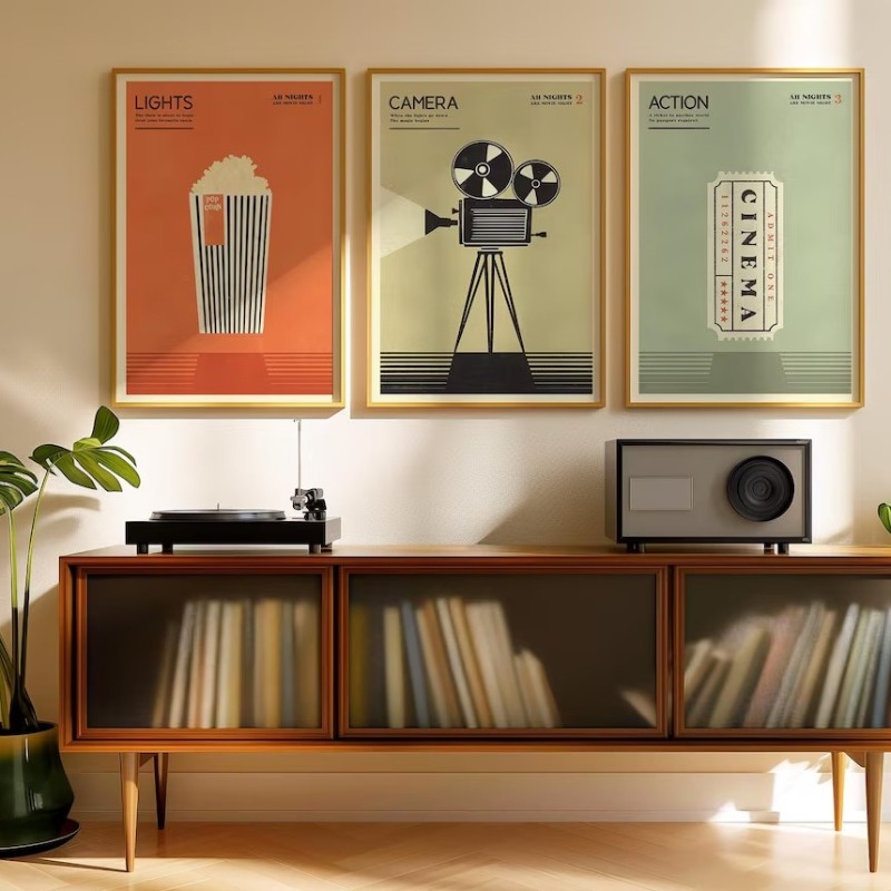 Minimalist 90s Pop Culture Pos - Home Cinema Gifts บทวิจารณ์และราคา