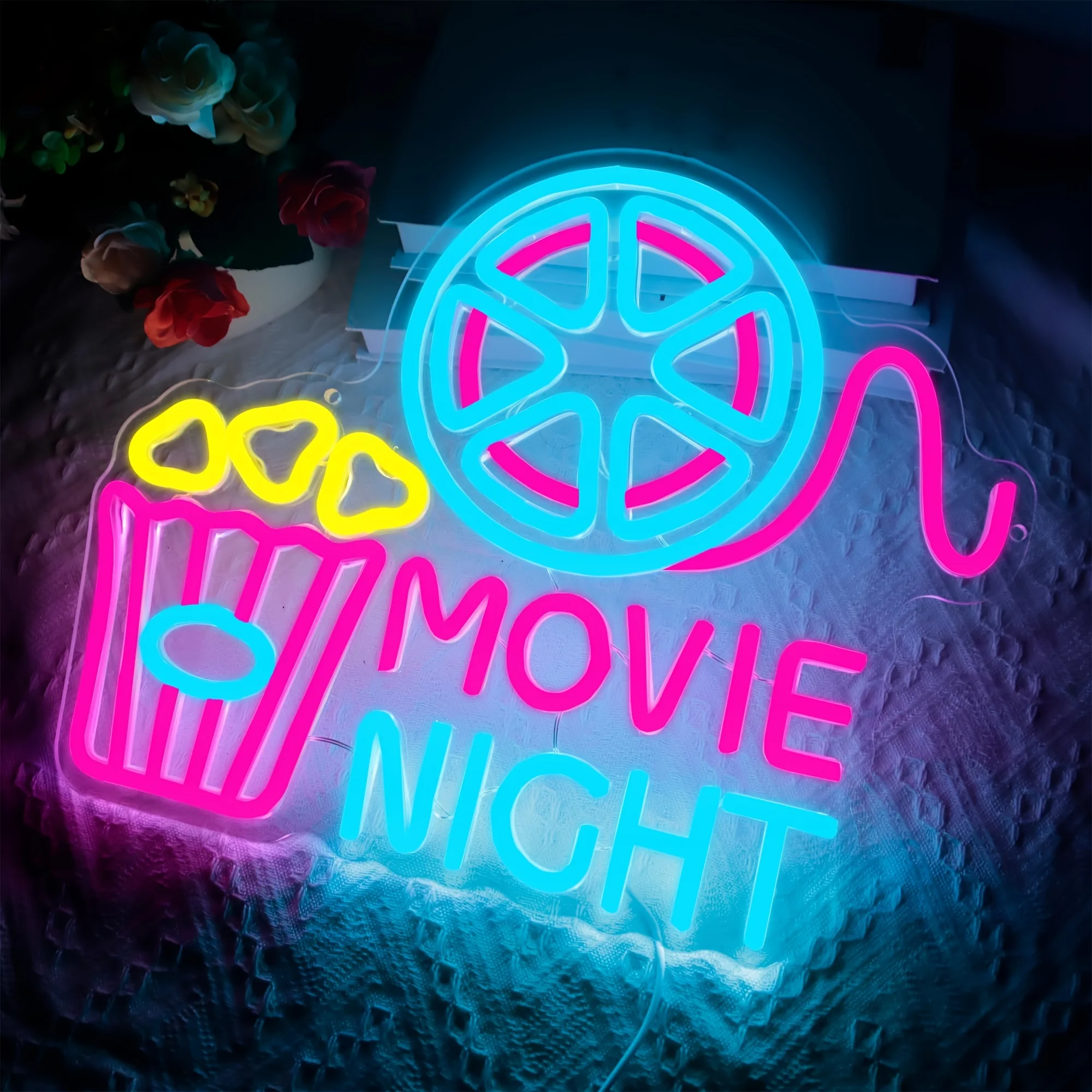 Popcorn Movie Night Paper Box  - Home Cinema Wall Lights บทวิจารณ์และราคา