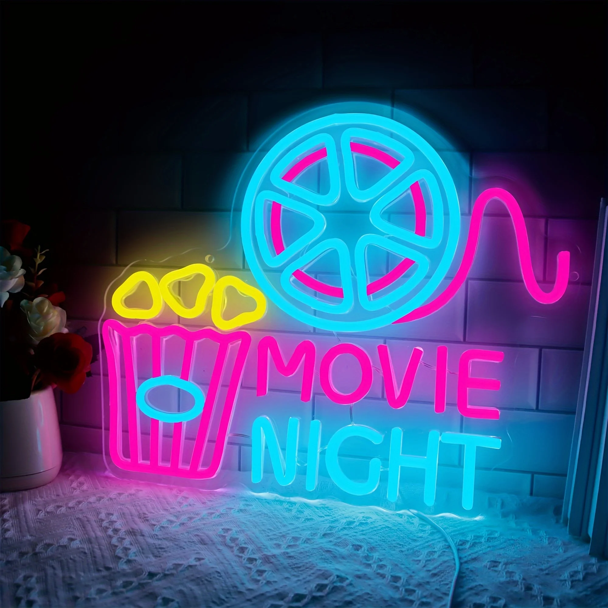 Popcorn Movie Night Paper Box  - Home Cinema Wall Lights บทวิจารณ์และราคา