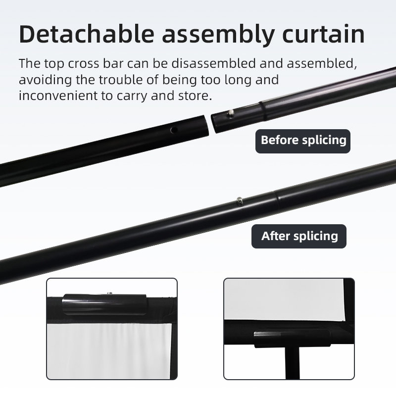 VEIDADZ Projector Screen With  - Projector Screen 100 Inch บทวิจารณ์และราคา
