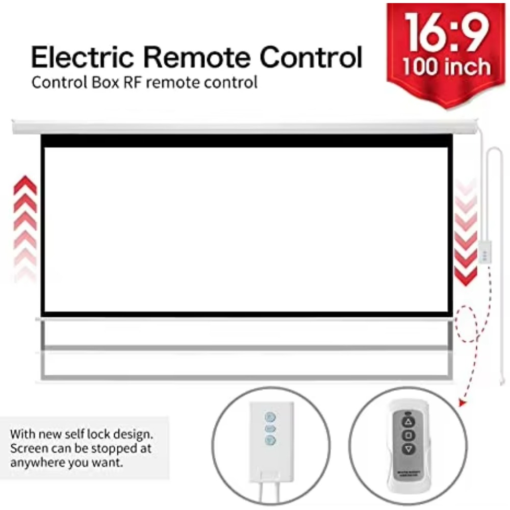 Hot Sell 100Inch Matte White E - Projector Screen 100 Inch บทวิจารณ์และราคา