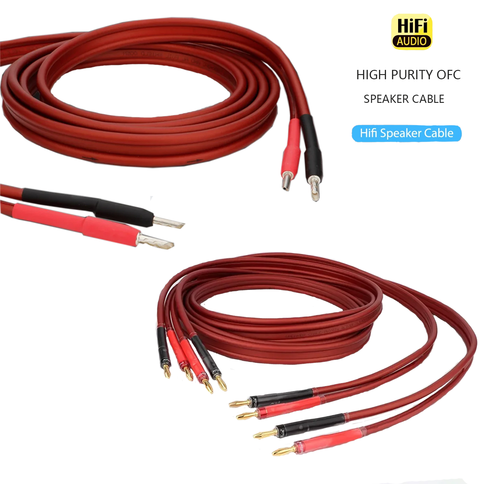 1 Pair Speaker Cable High-End  - Home Cinema High End บทวิจารณ์และราคา