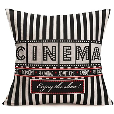 Retro Cinema Pillowcase Person - Home Cinema Couch บทวิจารณ์และราคา