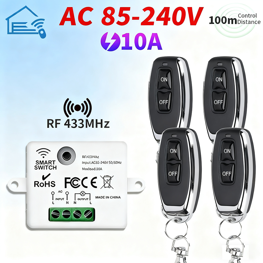 RF 433MHz Wireless Remote Cont - Home Cinema Wall Lights บทวิจารณ์และราคา