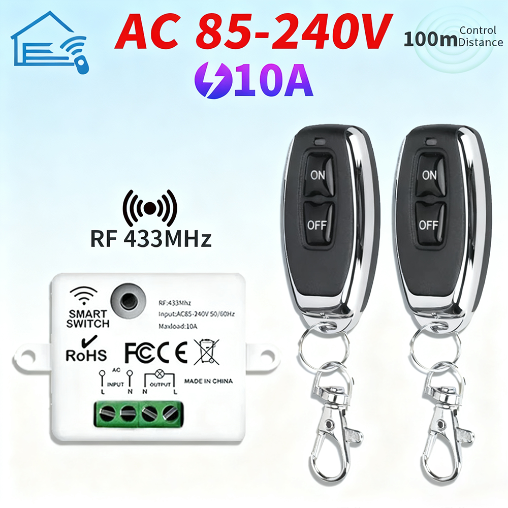 RF 433MHz Wireless Remote Cont - Home Cinema Wall Lights บทวิจารณ์และราคา