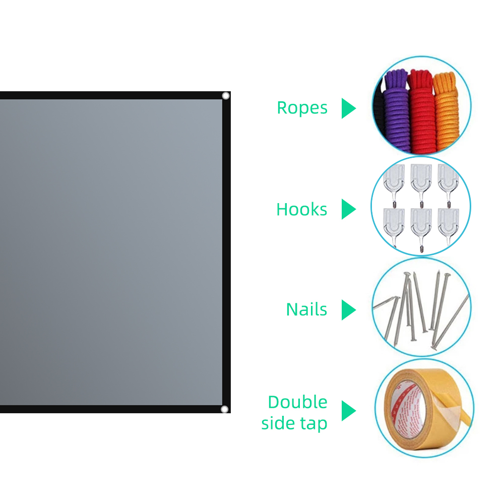 Salange Projector Screen 72 84 - Projector Screen 100 Inch บทวิจารณ์และราคา
