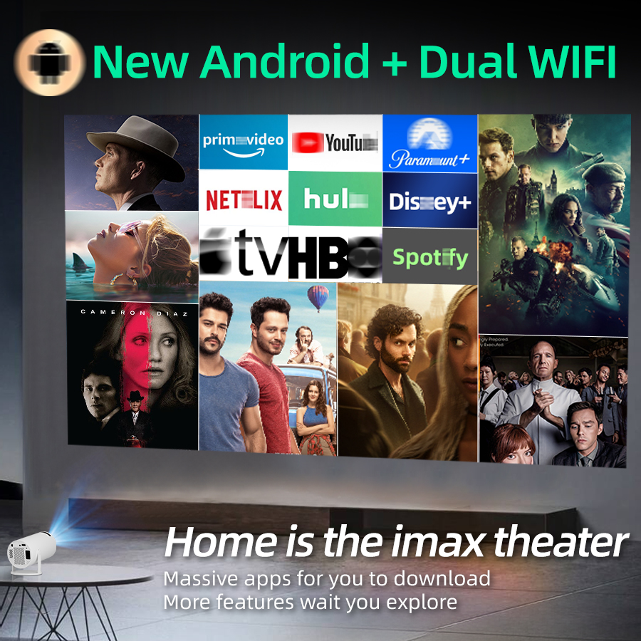 4K home theater projector, bui - Home Cinema Gifts บทวิจารณ์และราคา