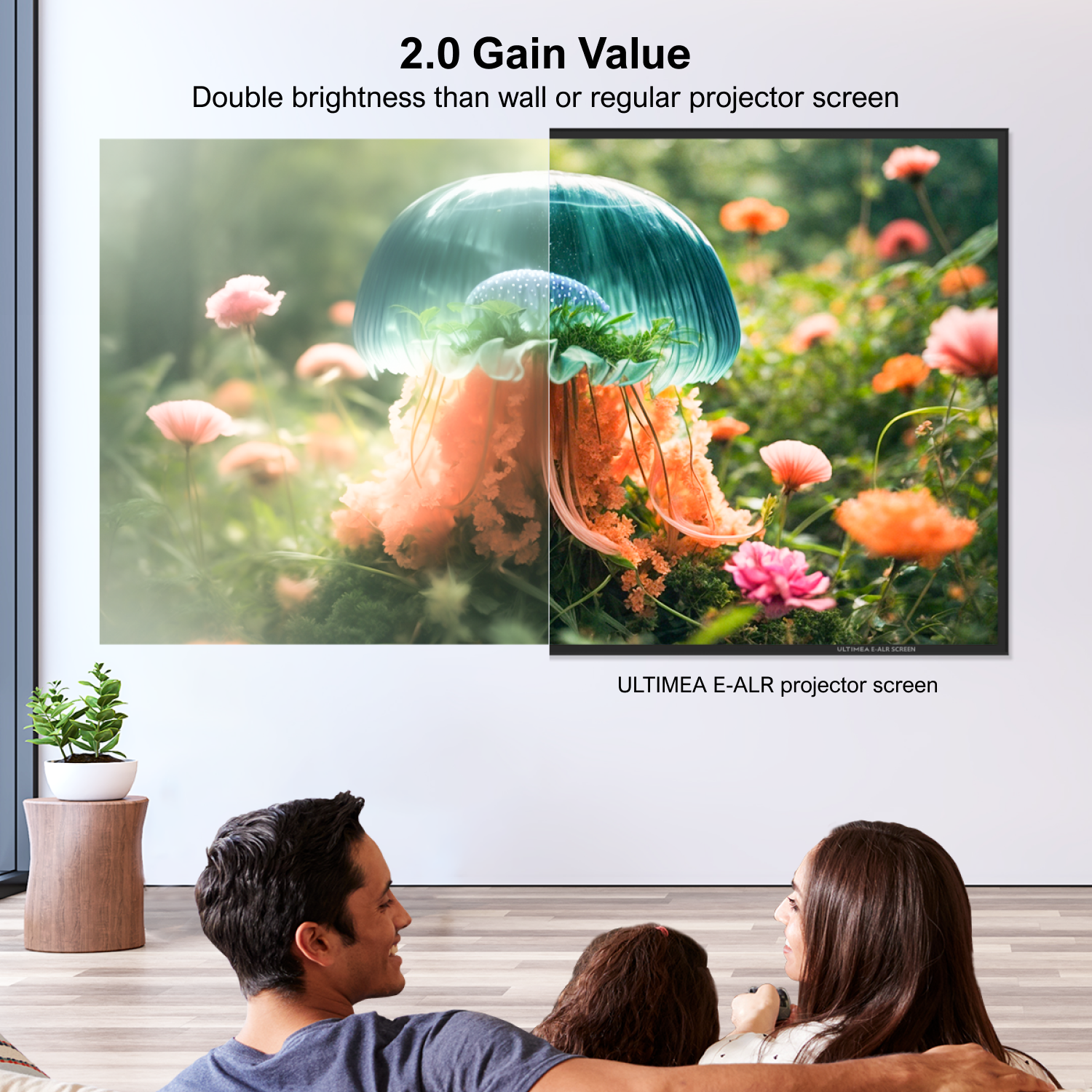 ULTIMEA E-ALR Projector Screen - Projector Screen 100 Inch บทวิจารณ์และราคา