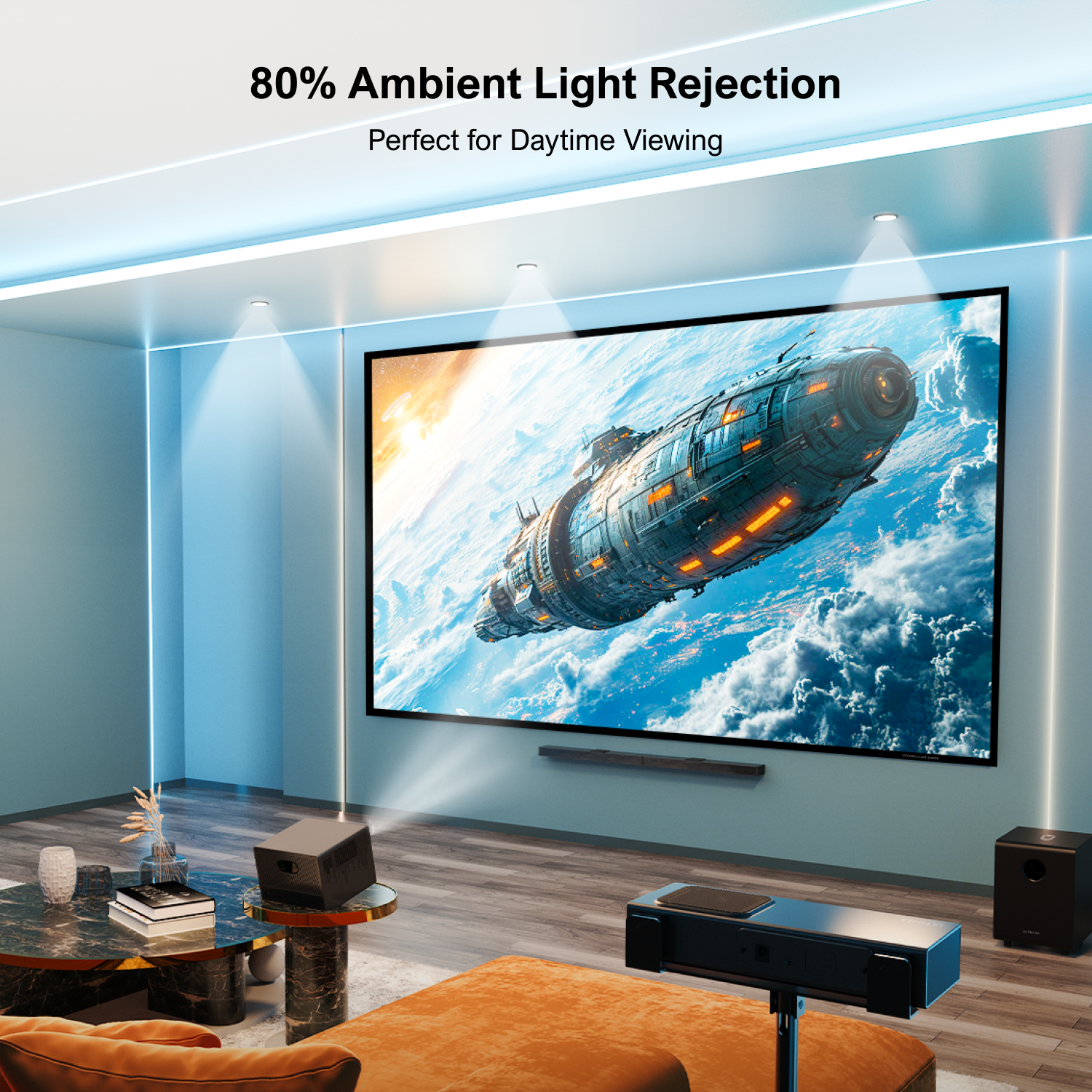 ULTIMEA E-ALR Projector Screen - Projector Screen 100 Inch บทวิจารณ์และราคา