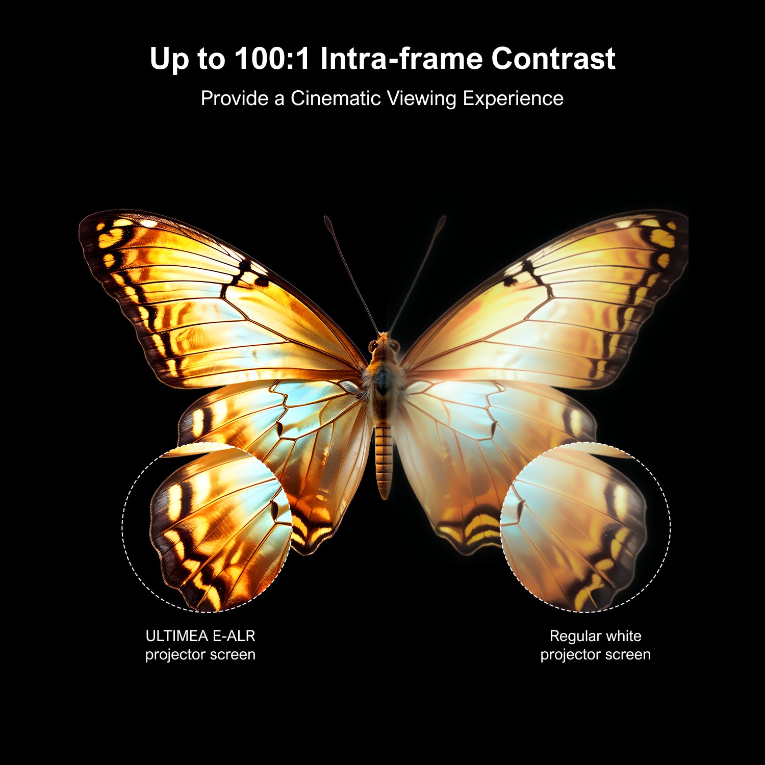 ULTIMEA E-ALR Projector Screen - Projector Screen 100 Inch บทวิจารณ์และราคา