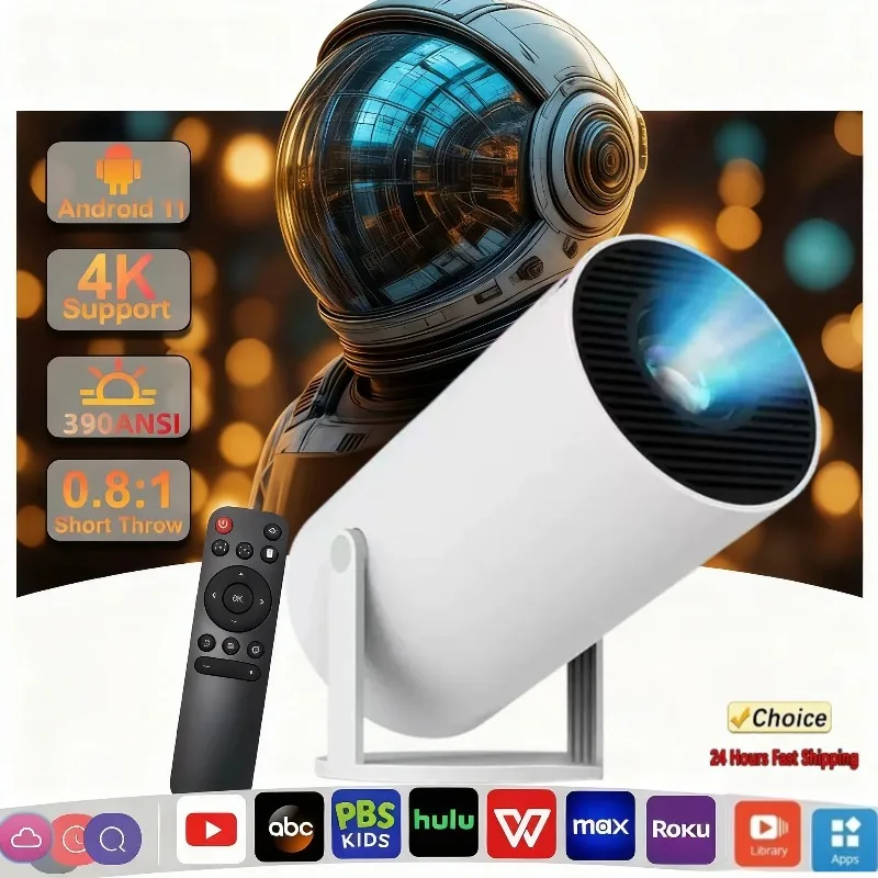 New  Mini HY300  Projector 4K  - Home Cinema Projector 4K บทวิจารณ์และราคา