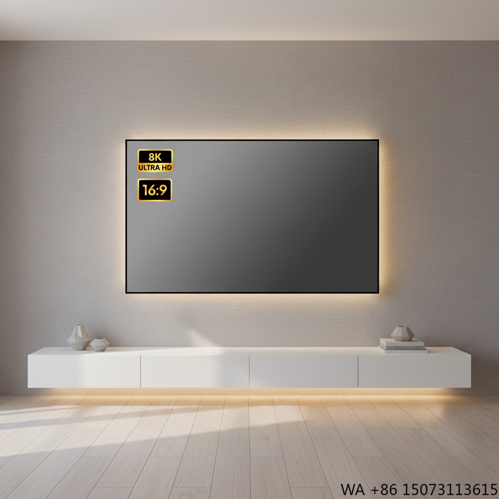 100 Inch 8K UHD Fixed Frame AL - Projector Screen 100 Inch บทวิจารณ์และราคา