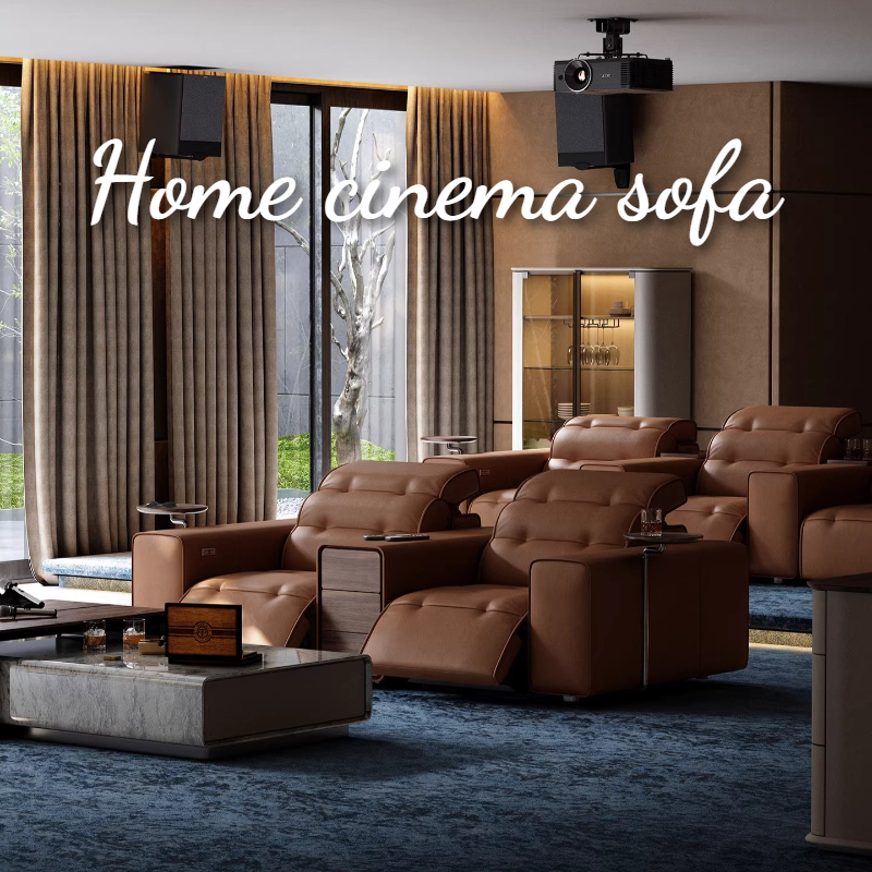 Top-grain Leather Electric Sof - Home Cinema Couch บทวิจารณ์และราคา
