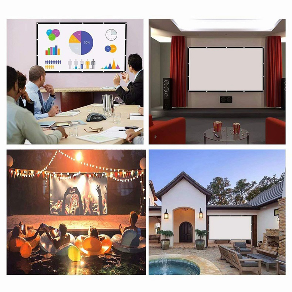 Portable Projector Screen Simp - Projector Screen 100 Inch บทวิจารณ์และราคา