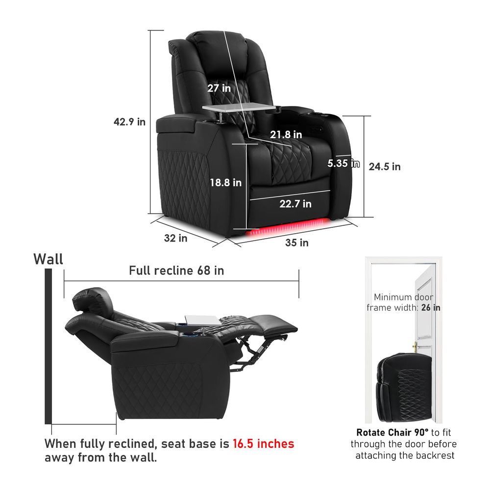 Home Theater Seating Top Grain - Home Cinema Couch บทวิจารณ์และราคา