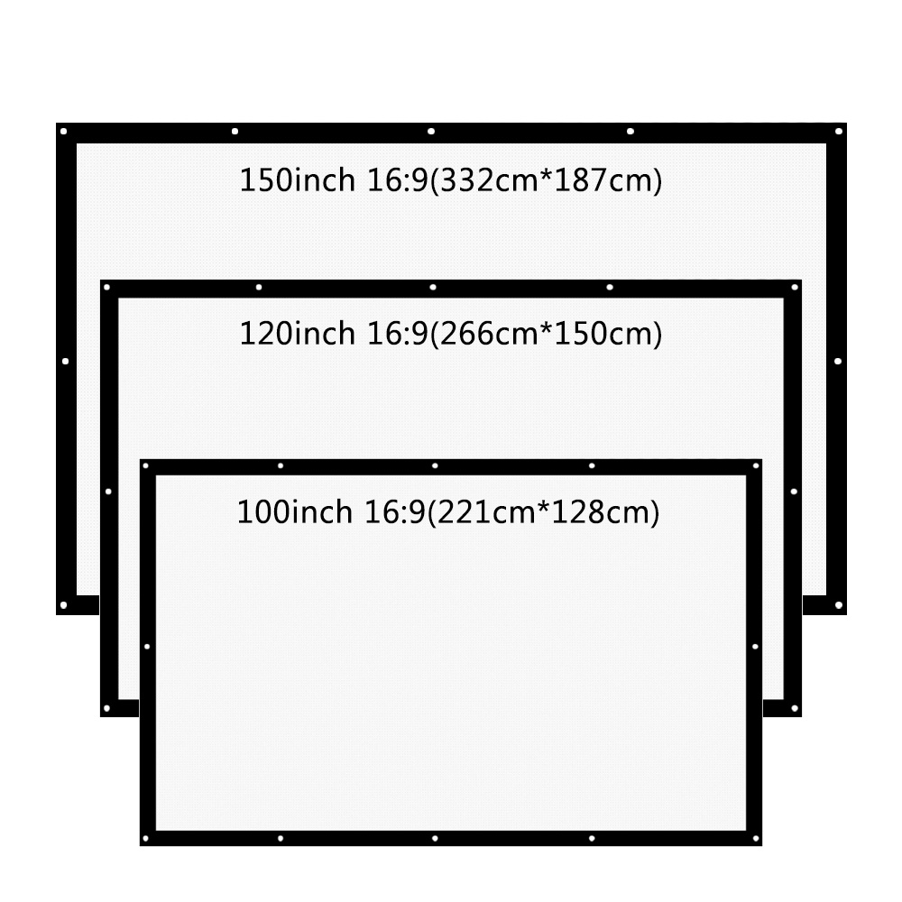 ThundeaL 16:9 100 120 150 Inch - Projector Screen 100 Inch บทวิจารณ์และราคา