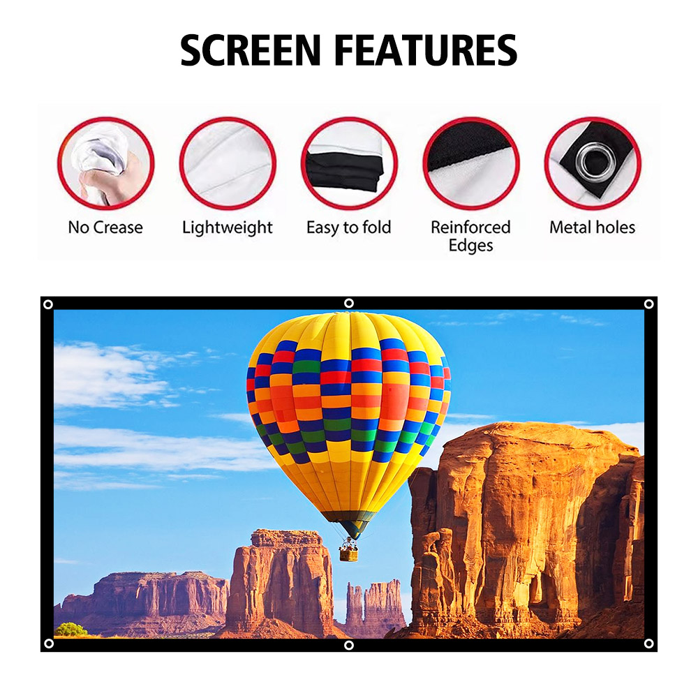 ThundeaL 16:9 100 120 150 Inch - Projector Screen 100 Inch บทวิจารณ์และราคา
