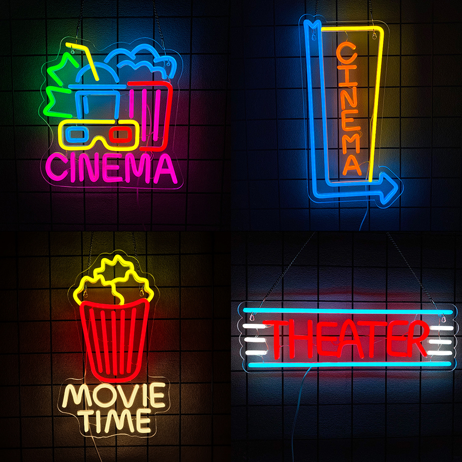 Cinema Series Neon Sign For Wa - Home Cinema Wall Lights บทวิจารณ์และราคา