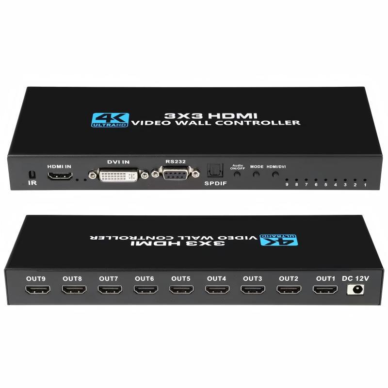 4K 3x3 HDMI Video Wall Control - Home Cinema Video Processor บทวิจารณ์และราคา