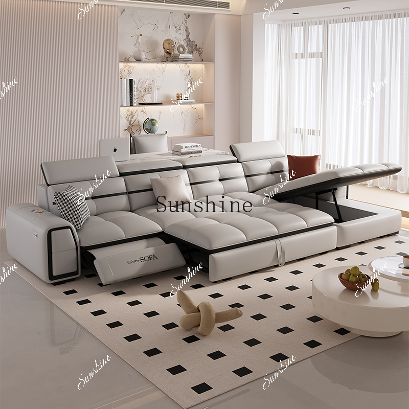 Leather functional sofa adjust - Home Cinema High End บทวิจารณ์และราคา
