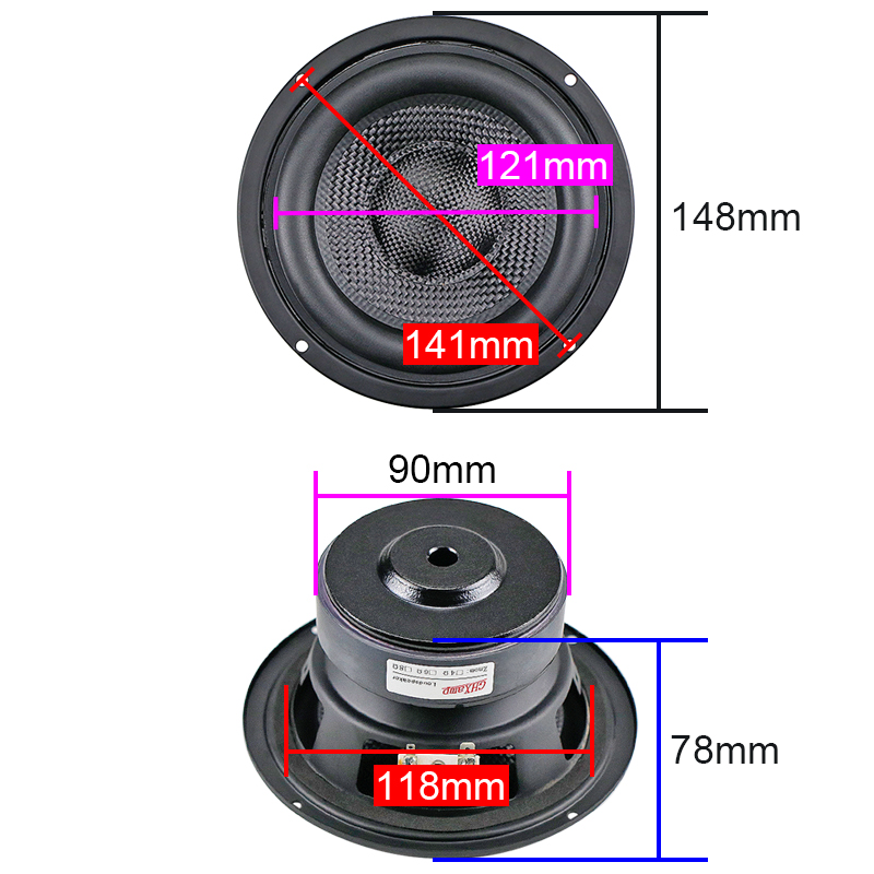 GHXAMP 5.25 inch 148mm Fibergl - Home Cinema Audio System บทวิจารณ์และราคา