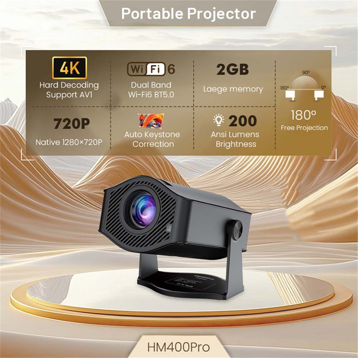 A74Z PRO Projector 4K Android  - Home Cinema Projector 4K บทวิจารณ์และราคา