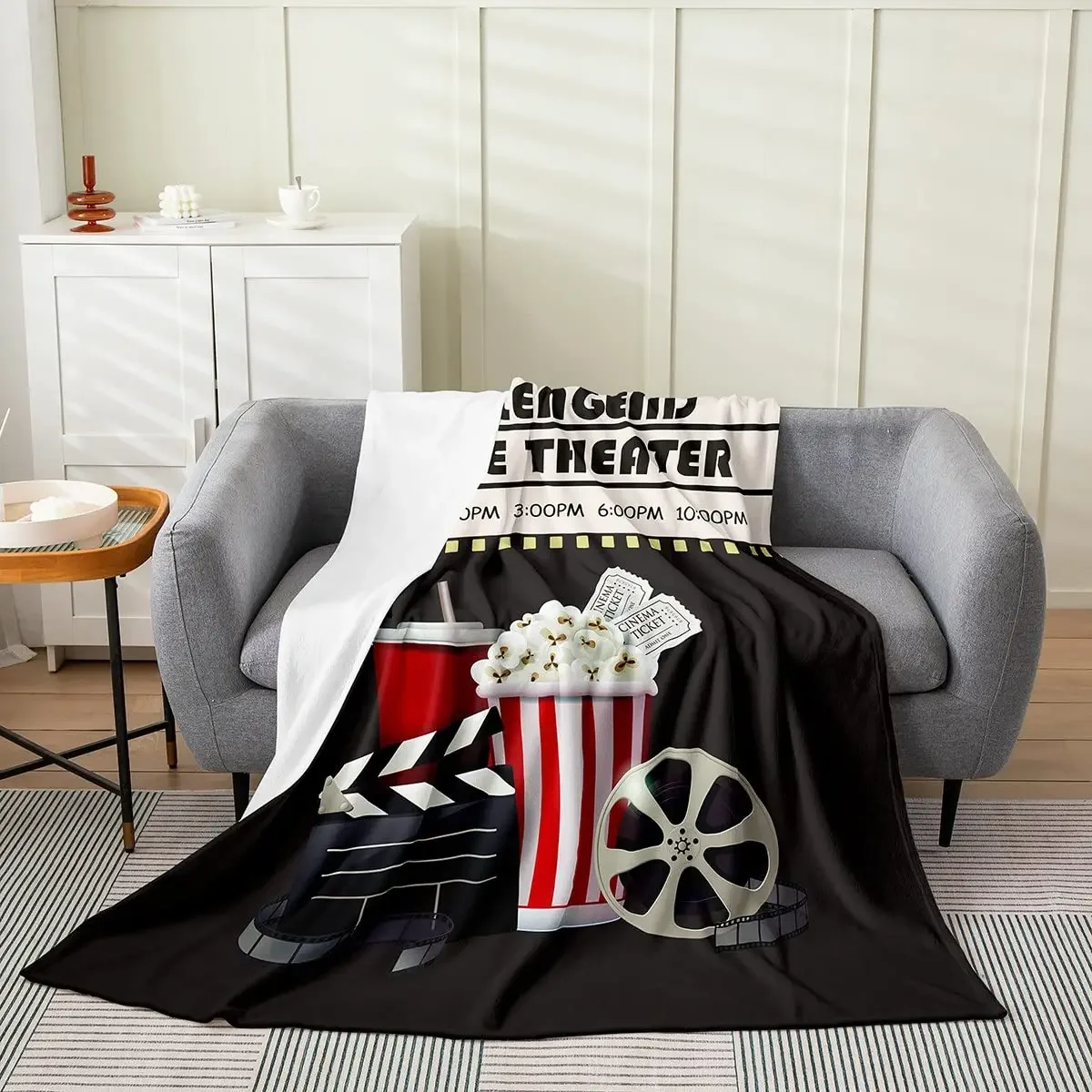 Vintage Cinema Ticket Throw Bl - Home Cinema Couch บทวิจารณ์และราคา