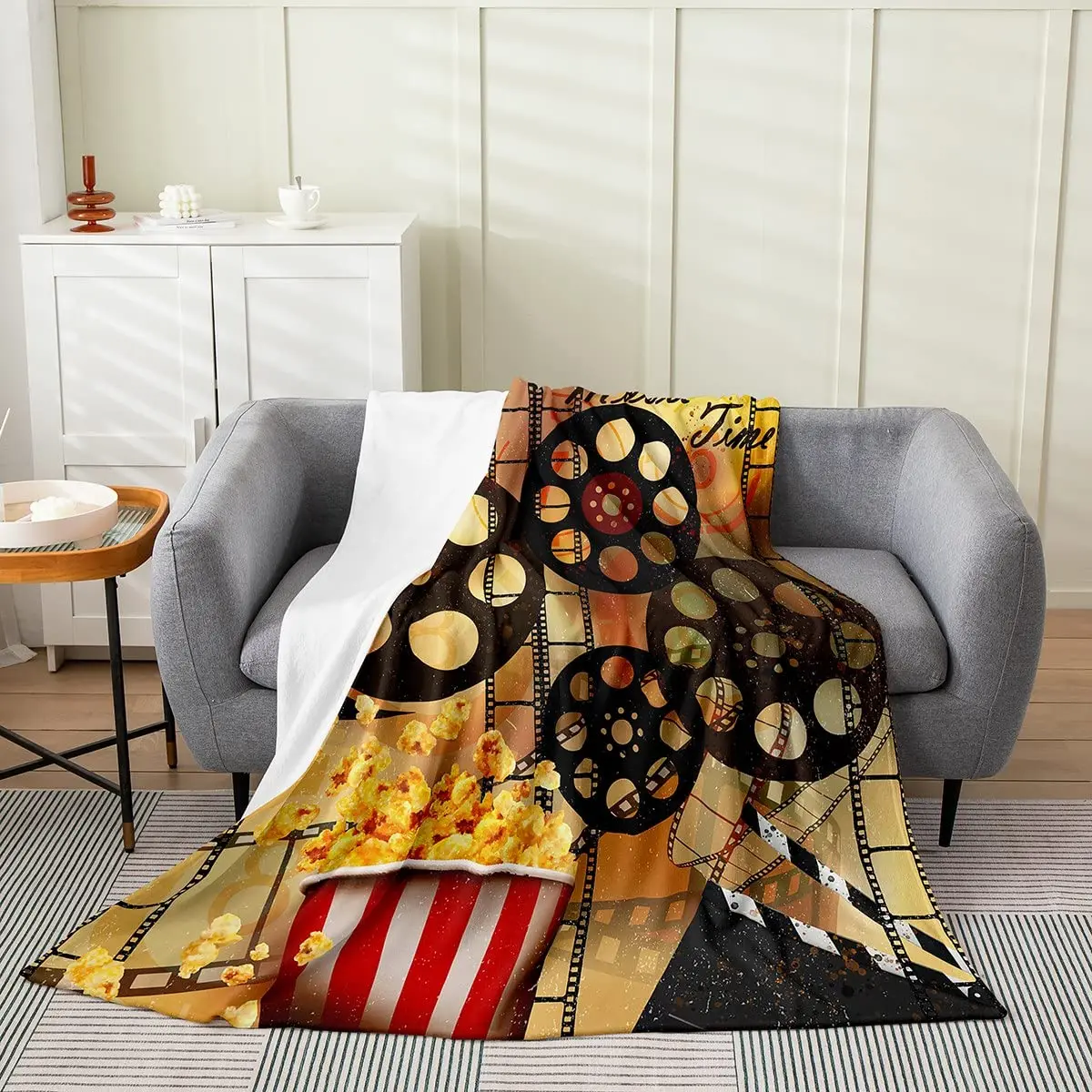 Vintage Cinema Ticket Throw Bl - Home Cinema Couch บทวิจารณ์และราคา