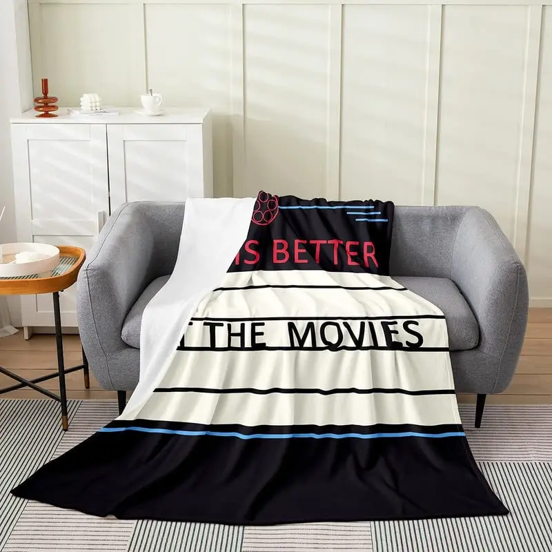 Vintage Cinema Ticket Throw Bl - Home Cinema Couch บทวิจารณ์และราคา