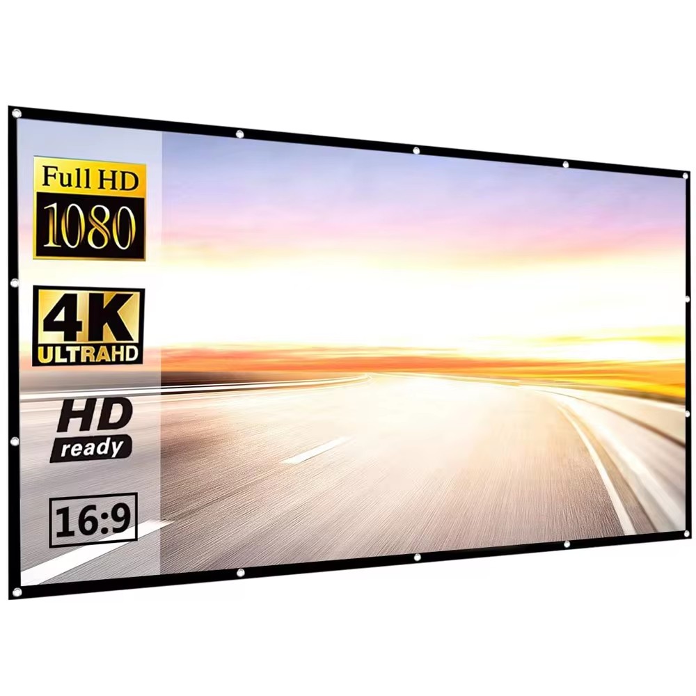 Simple Foldable Projection Scr - Projector Screen 100 Inch บทวิจารณ์และราคา