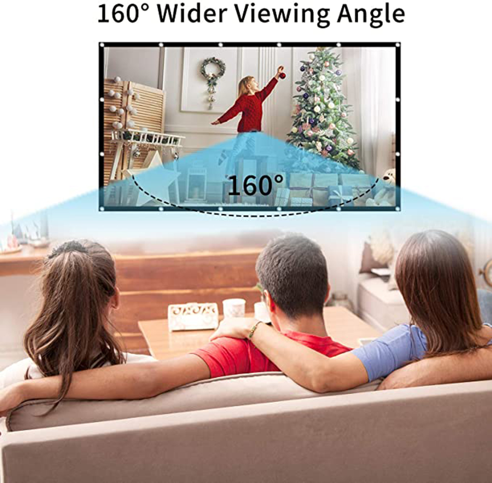 Simple Foldable Projection Scr - Projector Screen 100 Inch บทวิจารณ์และราคา