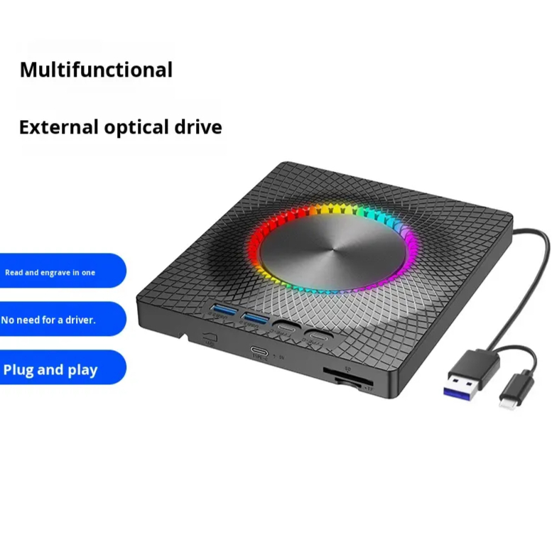 7 in 1 USB3.0&Type C CD DVD Pl - Blu Ray Disc Player บทวิจารณ์และราคา