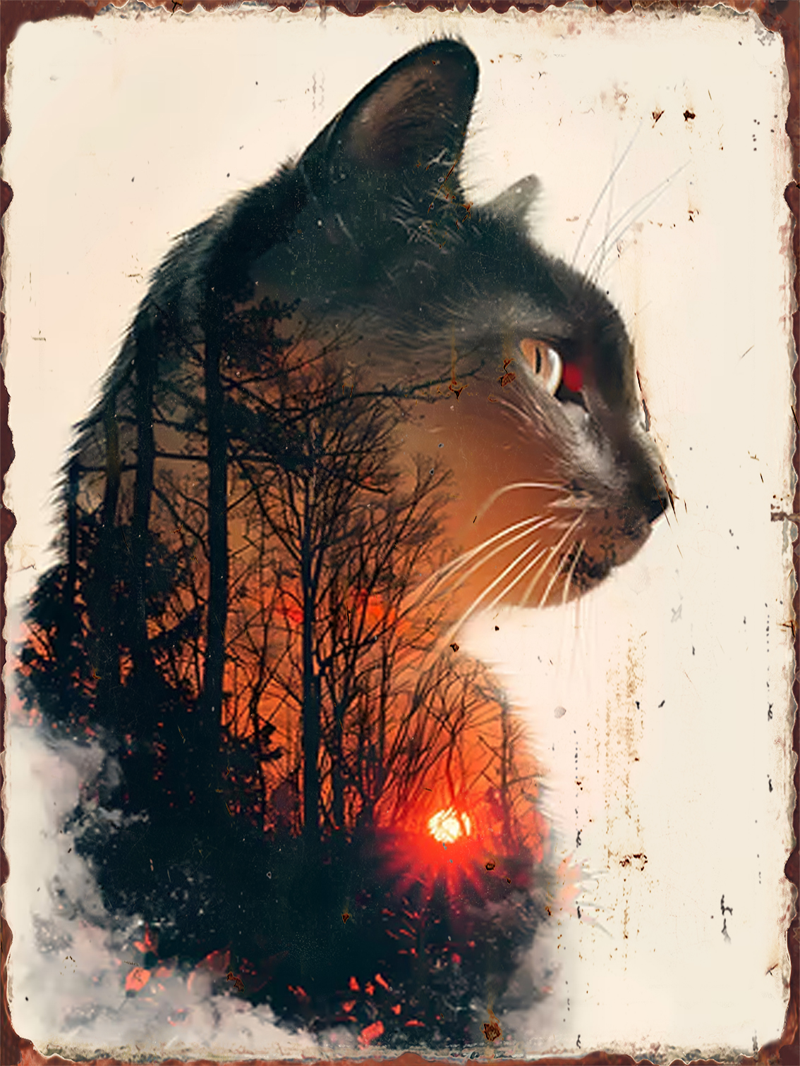 Cat Kingdom Retro Metal Poster - Home Cinema Gifts บทวิจารณ์และราคา